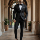 Classic Formal Black Suit for Men