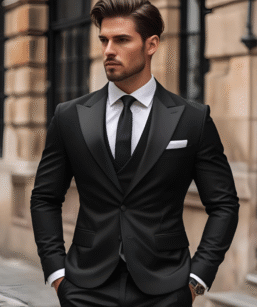 Classic Formal Black Suit for Mens