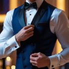 Classic Navy Tuxedo Waistcoat for Mens