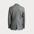 Grey Business suit two button back side