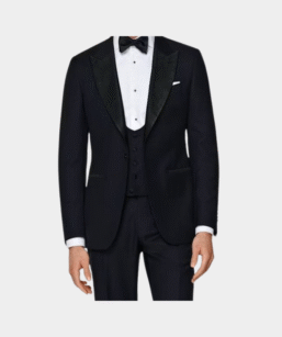 Navy Tuxedo Waistcoat For Men