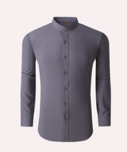 Stylish Band Collar Shirt