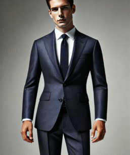 Blue Business Suit Two Button