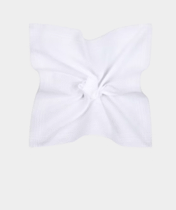 White Pocket Square