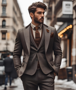 Layered Suit Winter Luxury in Every Stitch