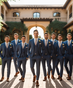 Wedding Party Suits for Groomsmen