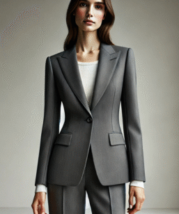 Charcoal Grey Suit for Women – Tailor-Made at ฿3999