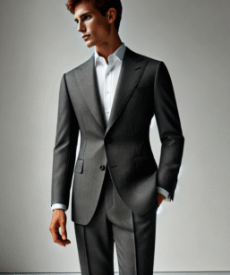 Charcoal Grey Suit for Men – Tailor-Made Set at ฿3999