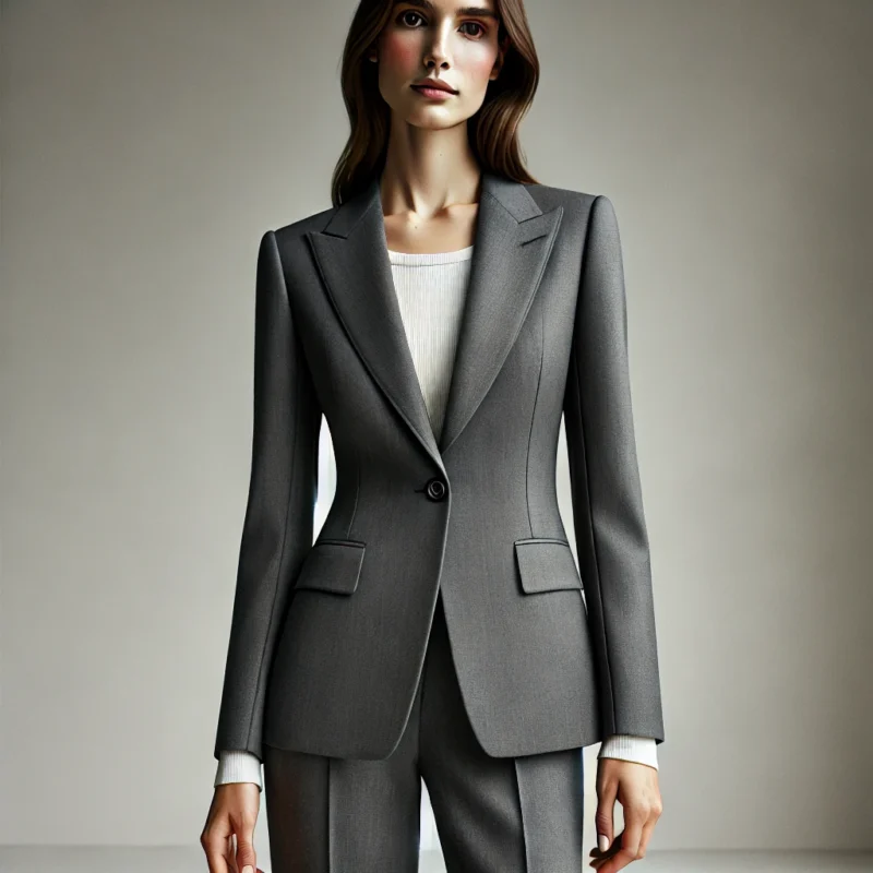 Women's Charcoal Grey two piece suit