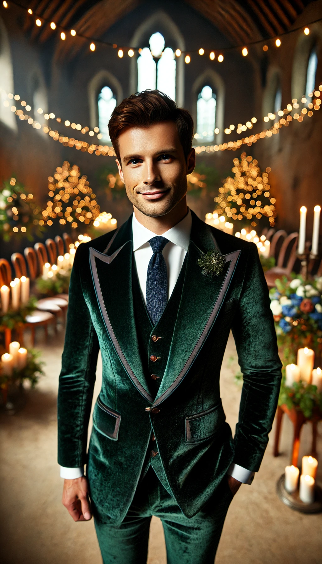 Forest green velvet suit – Tomford Tailor