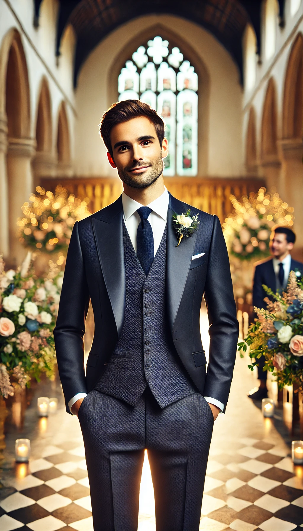 Groomsmen navy suits – Tomford Tailor
