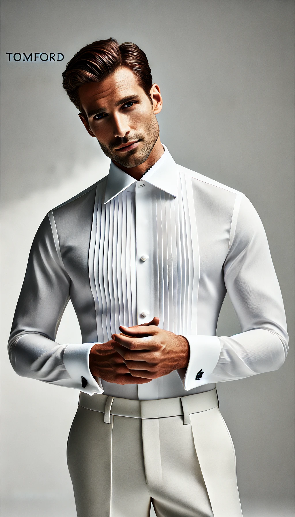 White tuxedo shirt – Tomford Tailor