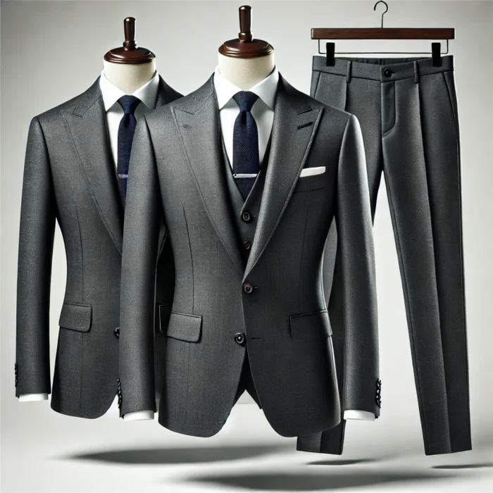 mens charcoal grey suit tomford tailor