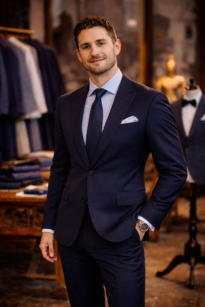 Navy Two Piece Suit Chiang Mai