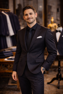 charcoal two piece suit chiang mai