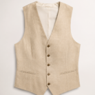 Riviera Sand Linen Suit Waistcoat