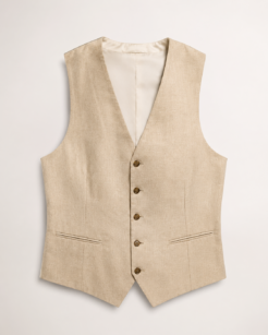 Riviera Sand Linen Suit Waistcoat Riviera Sand Linen Suit Waistcoat