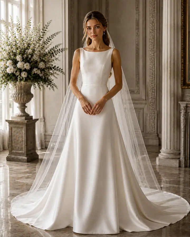 The Claire - Luxury Minimalist Wedding Dress