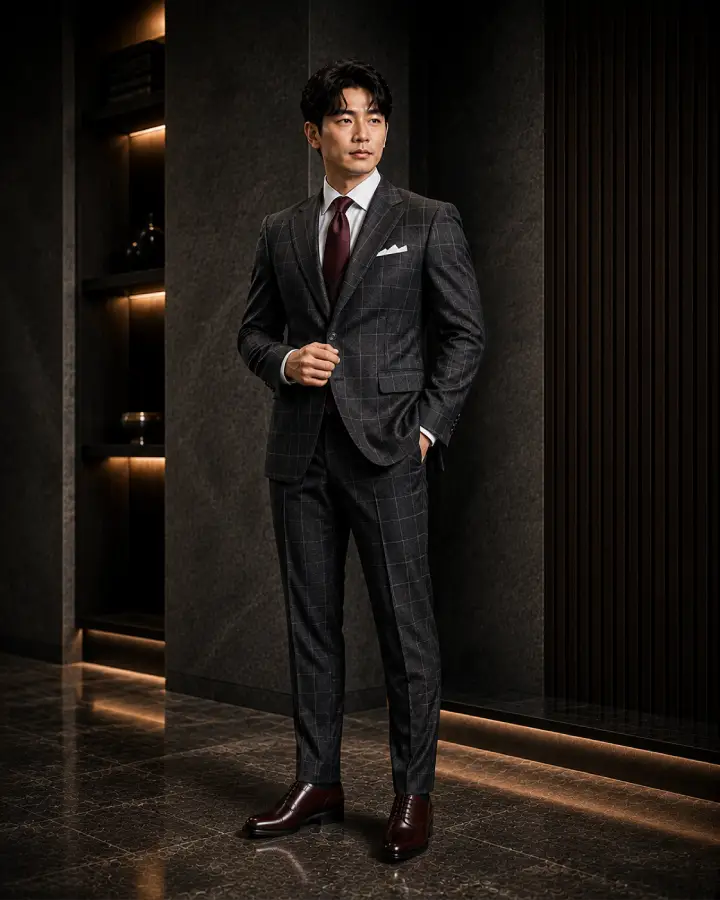 Consultant Windowpane Business Suit