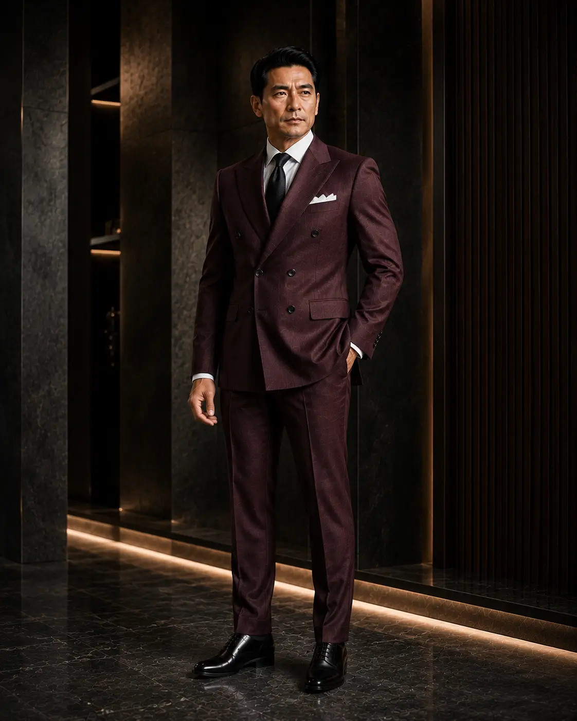 Executive Double Breasted Business Suit