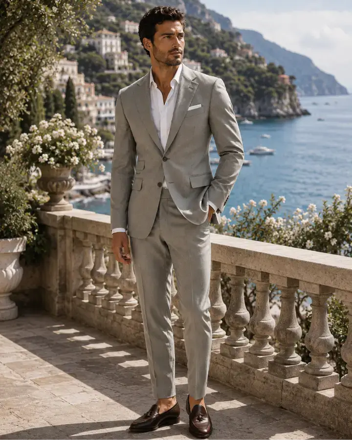 The Riviera - European Destination Wedding Suit