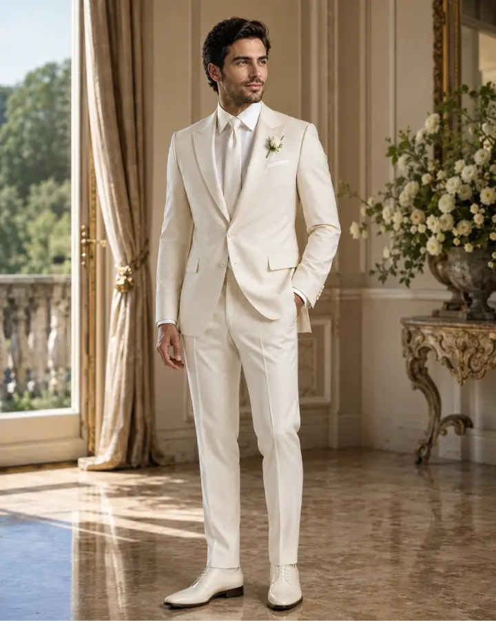 The Windsor - Ivory Bespoke Wedding Suit