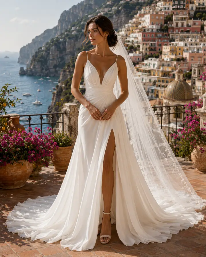 The Positano - Mediterranean Bridal Gown