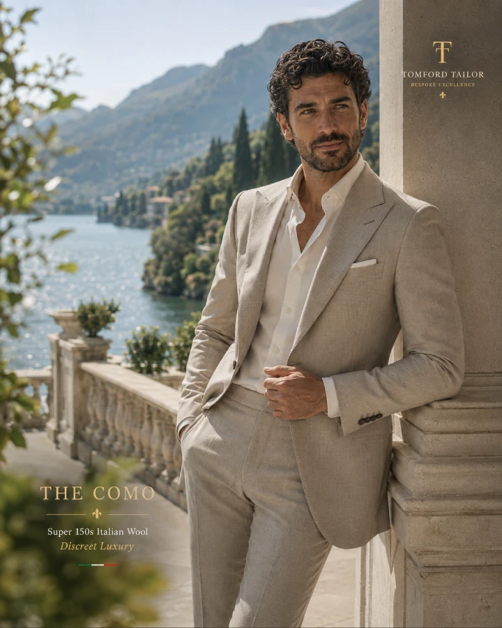The Como Premium Beige Italian Suit