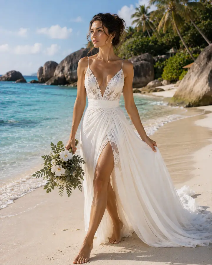 The Seychelles - Premium Beach Bridal Couture