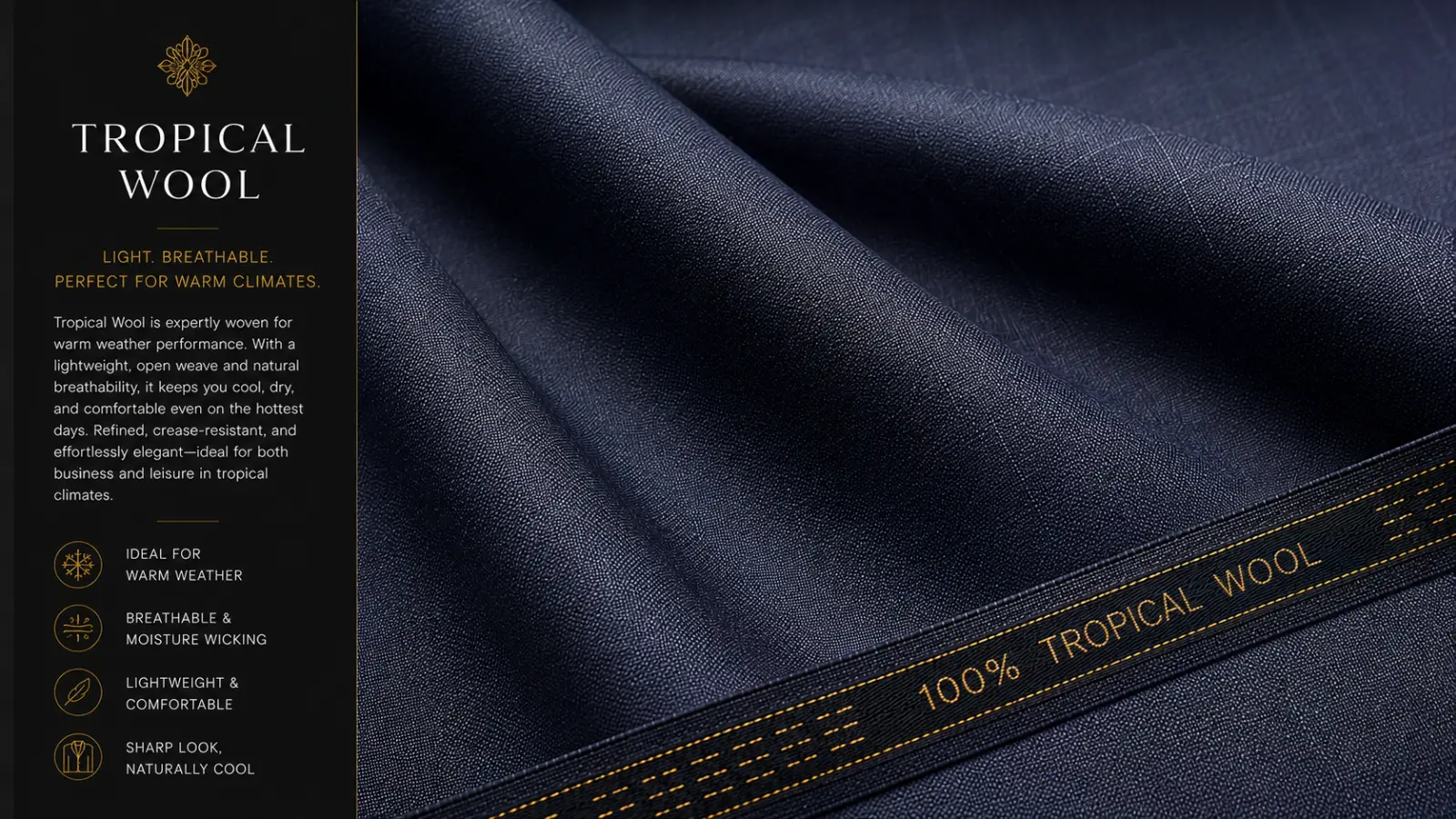 Tropical Wool Business Suit