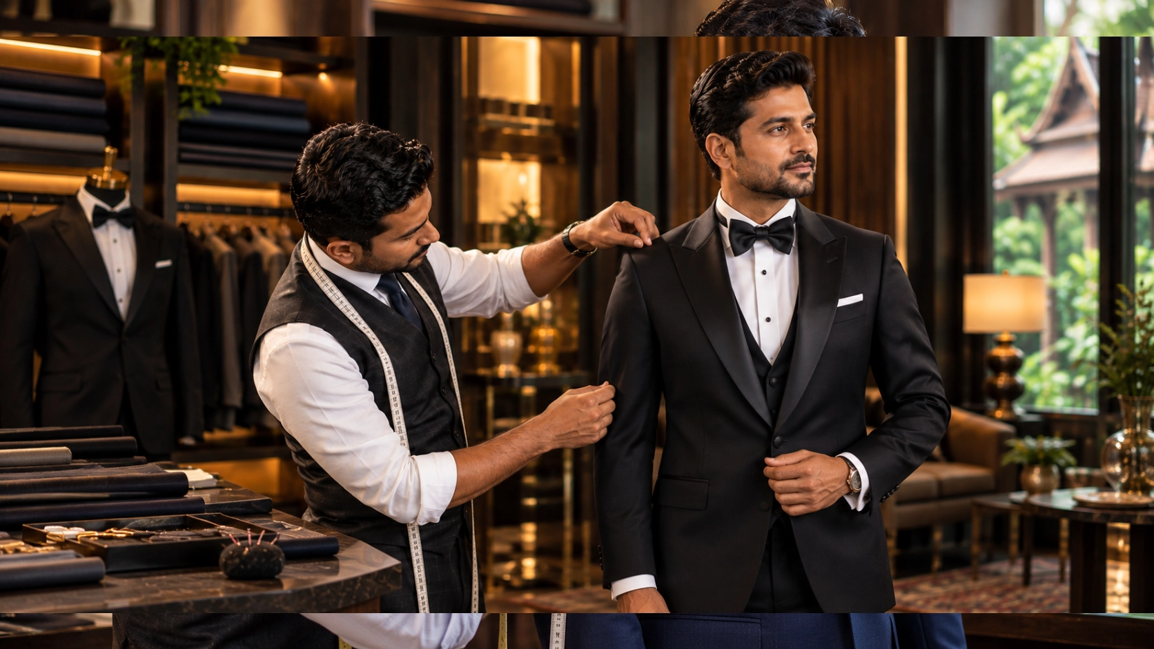 Classic black tuxedo for formal occasions